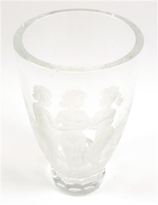 Vase mit drei Grazien, - Antiquitäten & Bilder