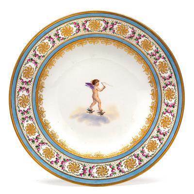 Cupid plate, - Starožitnosti (Nábytek, Sochařská díla, Sklo, Porcelán)