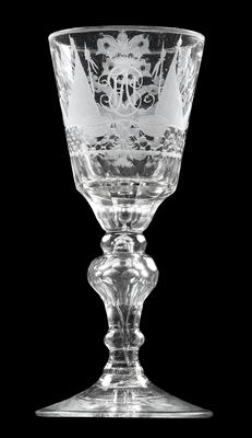 Barock-Pokal mit russischem Wappen, - Antiquitäten (Möbel, Skulpturen, Glas und Porzellan)