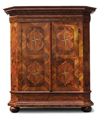 Baroque hall cupboard, - Works of Art (Furniture, Sculpture, Glass and porcelain)