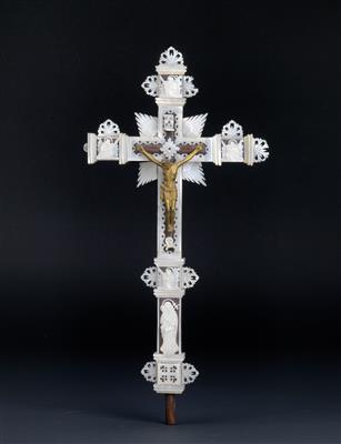 Barockes Kruzifix, - Antiquitäten (Möbel, Skulpturen, Glas und Porzellan)