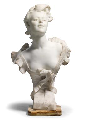 Bust of a beautiful young woman, - Works of Art (Furniture, Sculpture, Glass and porcelain)