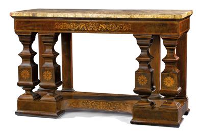 Large console table, - Works of Art (Furniture, Sculpture, Glass and porcelain)