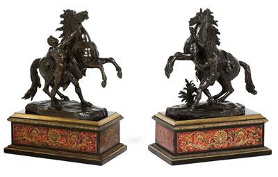 Imposing pair of sculptures (the Marly Horse motif), - Starožitnosti (Nábytek, Sochařská díla, Sklo, Porcelán)