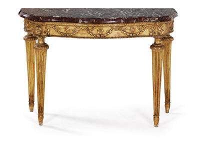 Neo-Classical console table, - Works of Art (Furniture, Sculpture, Glass and porcelain)