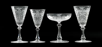 Lobmeyr-Trinkserviceteile, - Antiquitäten (Möbel, Skulpturen, Glas und Porzellan)