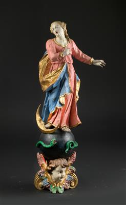 Mary the Immaculate, - Works of Art (Furniture, Sculpture, Glass and porcelain)