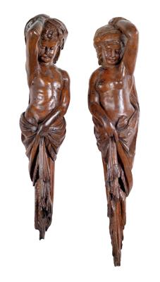 A pair of Herms, - Oggetti d'arte (mobili, sculture, Vetri e porcellane)