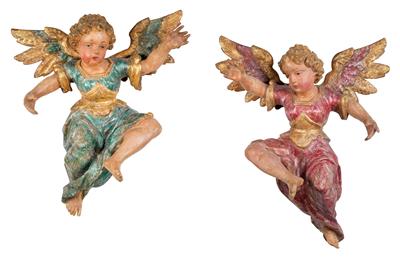 A pair of Renaissance Angels, - Starožitnosti (Nábytek, Sochařská díla, Sklo, Porcelán)