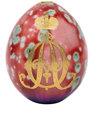 Russians porcelain egg, - Oggetti d'arte (mobili, sculture, Vetri e porcellane)