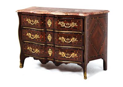 Late Baroque or Early Neo-Classical chest of drawers, - Works of Art (Furniture, Sculpture, Glass and porcelain)