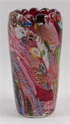 "Murrine"-Vase, - Winter-Auktion (Antiquitäten, Bilder, Möbel, Teppiche, Design)