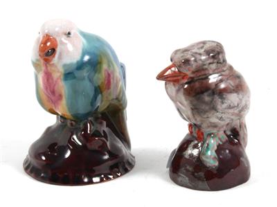 2 Vögel, - Winter-Auktion (Antiquitäten, Bilder, Möbel, Teppiche, Design)