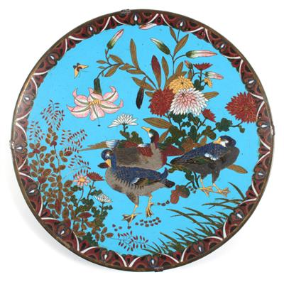 Cloisonné-Teller, - Antiquariato e Dipinti