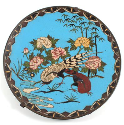 Cloisonné-Teller, - Winter-Auktion (Antiquitäten, Bilder, Möbel, Teppiche, Design)