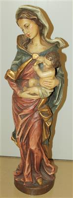 Madonna mit Kind, - Antiques and Paintings