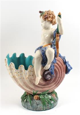 Putto auf Muschelschale, - Antiques and Paintings