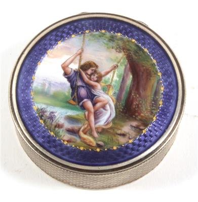 Schweizer emaillierte Pillendose, - Antiques and Paintings