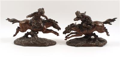 Zwei Kosaken zu Pferd, - Antiques and Paintings