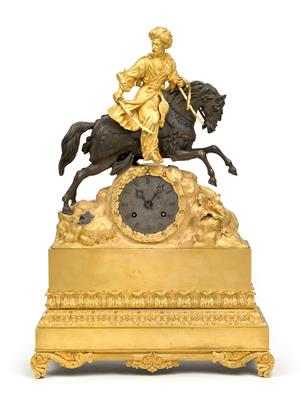 Charles X Bronze Kaminuhr "Orientalischer Reiter" - Starožitnosti, Obrazy