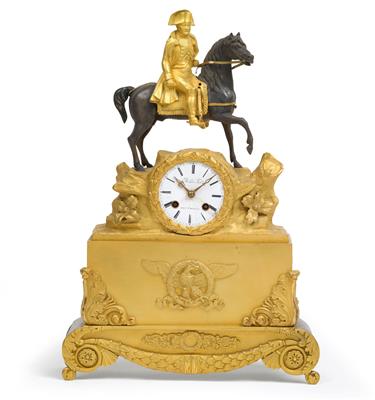 Französische Bronzeuhr "Napoleon" - Antiques and Paintings