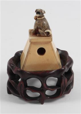 Hündchen-Netsuke, - Antiques and Paintings