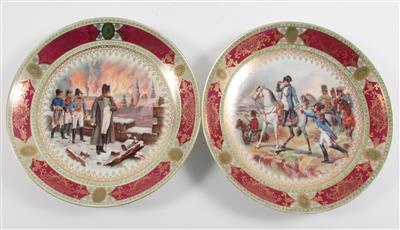 Paar Napoleon-Teller, - Antiquariato e Dipinti