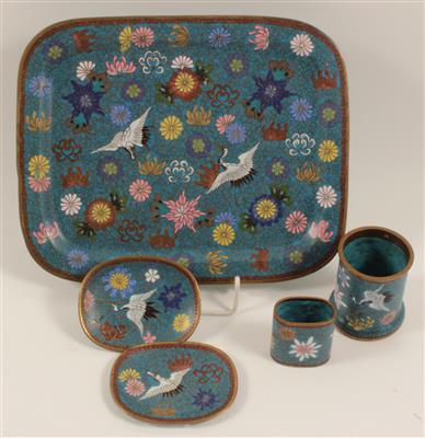 Raucherset aus Cloisonné - Antiquitäten & Bilder