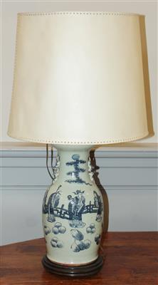 1 Paar Tischlampen, - Antiques and Paintings