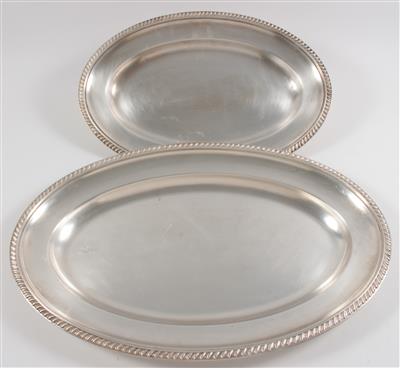 2 ovale Platten, - Antiquariato e Dipinti