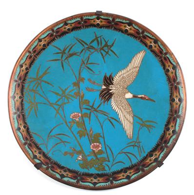 Cloisonné-Teller, - Antiques and Paintings