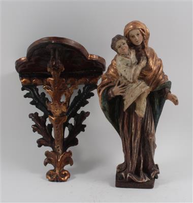 Madonna mit Kind, - Antiques and Paintings