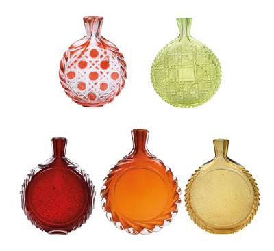 Verschiedene Glas-Flacons, - Antiquariato e Dipinti