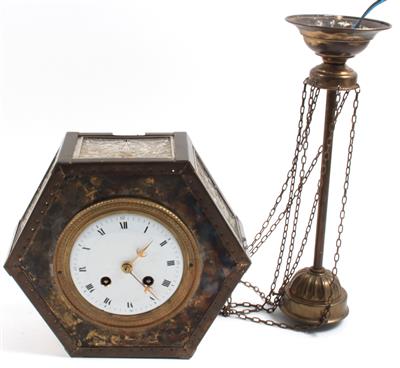 Jugendstillampe mit Uhr - Antiquariato e Dipinti