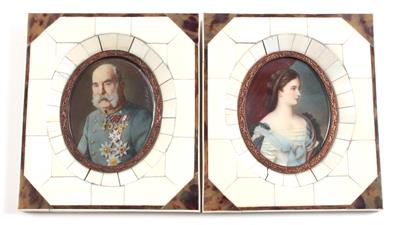 Kaiser Franz Joseph I. und Elisabeth, - Antiquariato e Dipinti