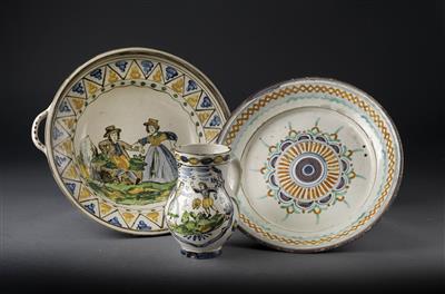 1 Krug, 2 Schüsseln, - Antiques and Paintings