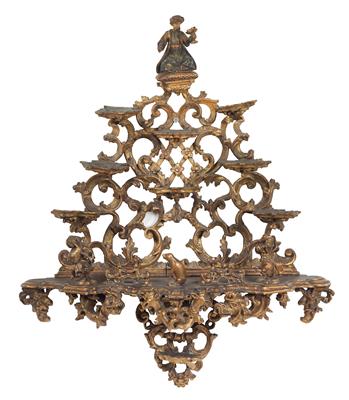 Barocke Wandkonsole für Koppchen und Vasen, - Antiquitäten & Möbel