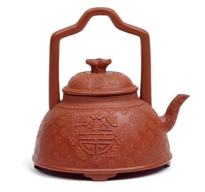 A Böttger teapot with cover, - Starožitnosti (Nábytek, Sochařská díla)