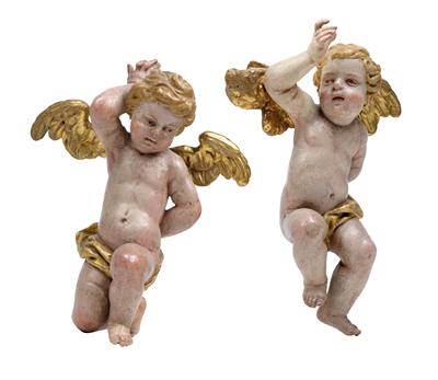 Pair of angels, - Starožitnosti (Nábytek, Sochařská díla)