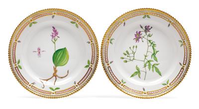 Flora Danica dessert plates, - Starožitnosti (Nábytek, Sochařská díla)
