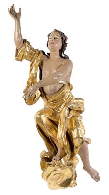 Masterly baroque angel, - Works of Art (Furniture, Sculptures, Glass, Porcelain)