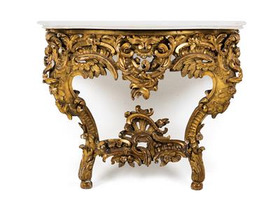 Neo-Rococo console table, - Works of Art (Furniture, Sculptures, Glass, Porcelain)