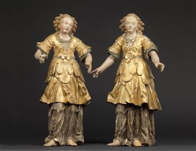 Pair of Renaissance angels, - Oggetti d'arte