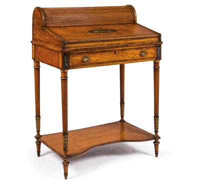 Dainty roll top writing desk, - Works of Art (Furniture, Sculptures, Glass, Porcelain)