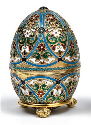 Russisches Cloisonné Ei, - Antiquitäten & Bilder