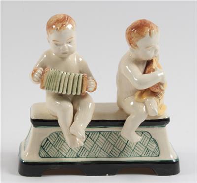 Zwei musizierend Putti, - Antiquariato e Dipinti