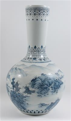 Blau-weiße Vase, - Starožitnosti, Obrazy