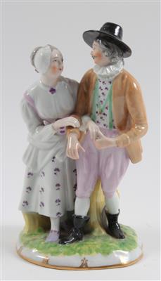 Bauerngruppe (Mann und Frau), - Antiques and Paintings