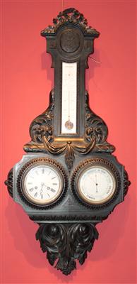 Barometer mit Uhr und Thermometer - Summer-auction