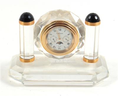 Kleine Swarovski Kristall Tischuhr - Summer-auction